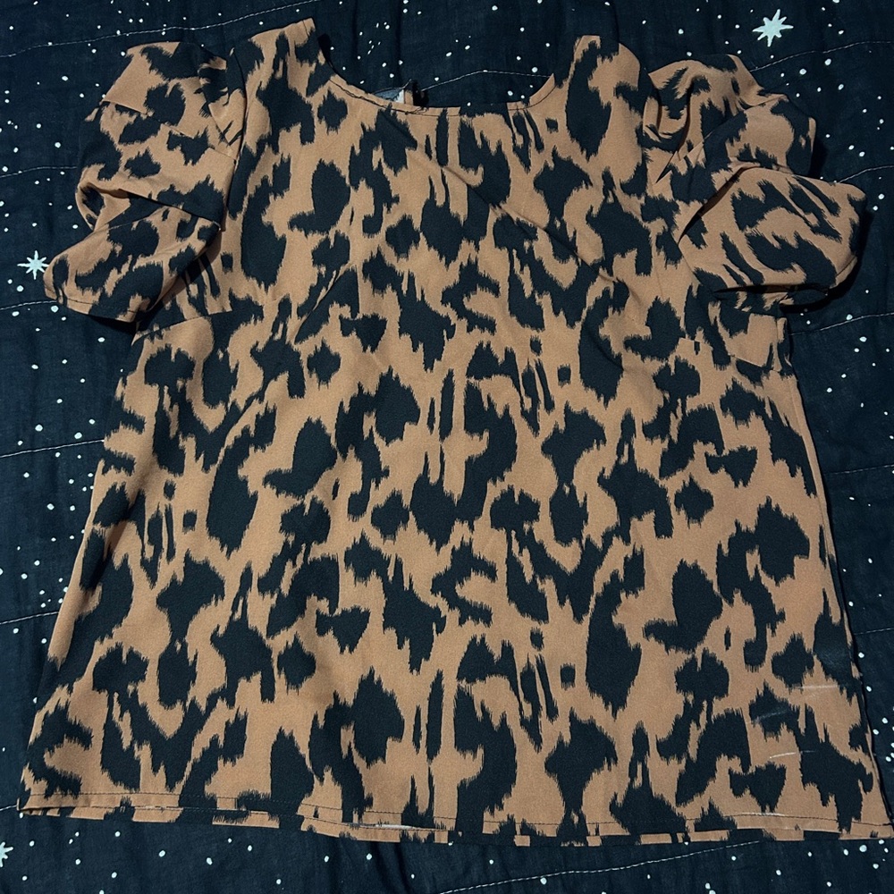 Leopard Print Women's Top